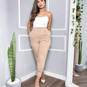 CALÇA CENOURA COM ELÁSTICO