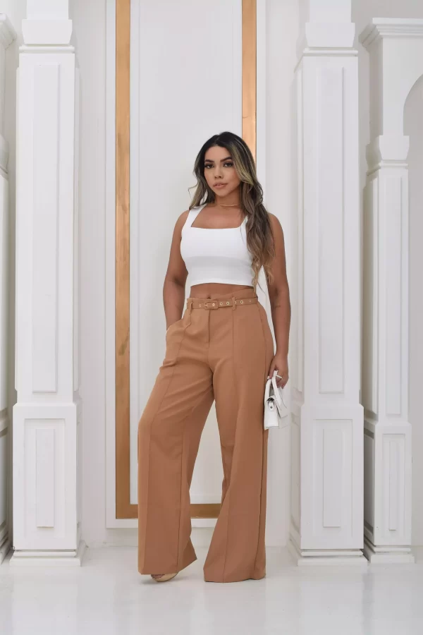 CALÇA ZARA COM CINTO FINO